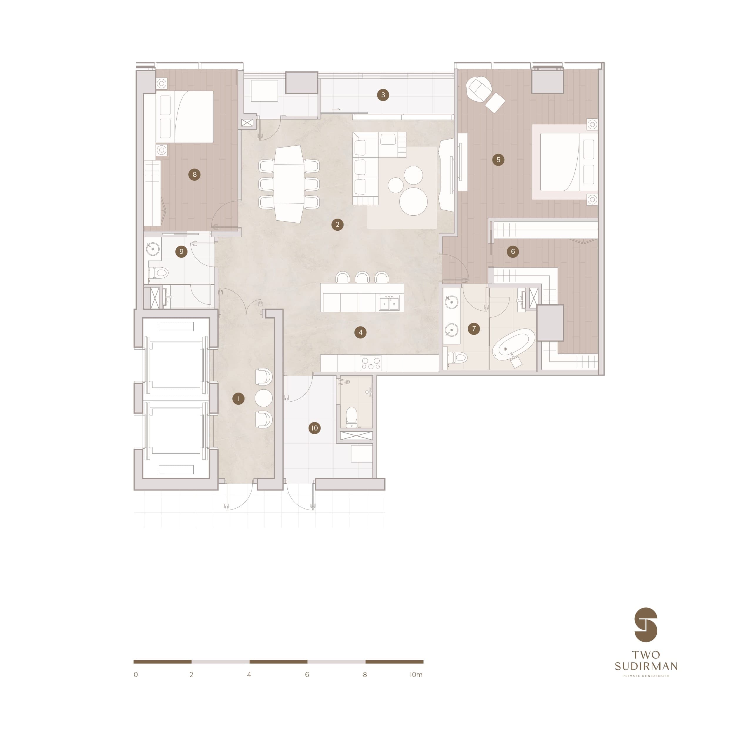 Area Ruang Tamu Studio