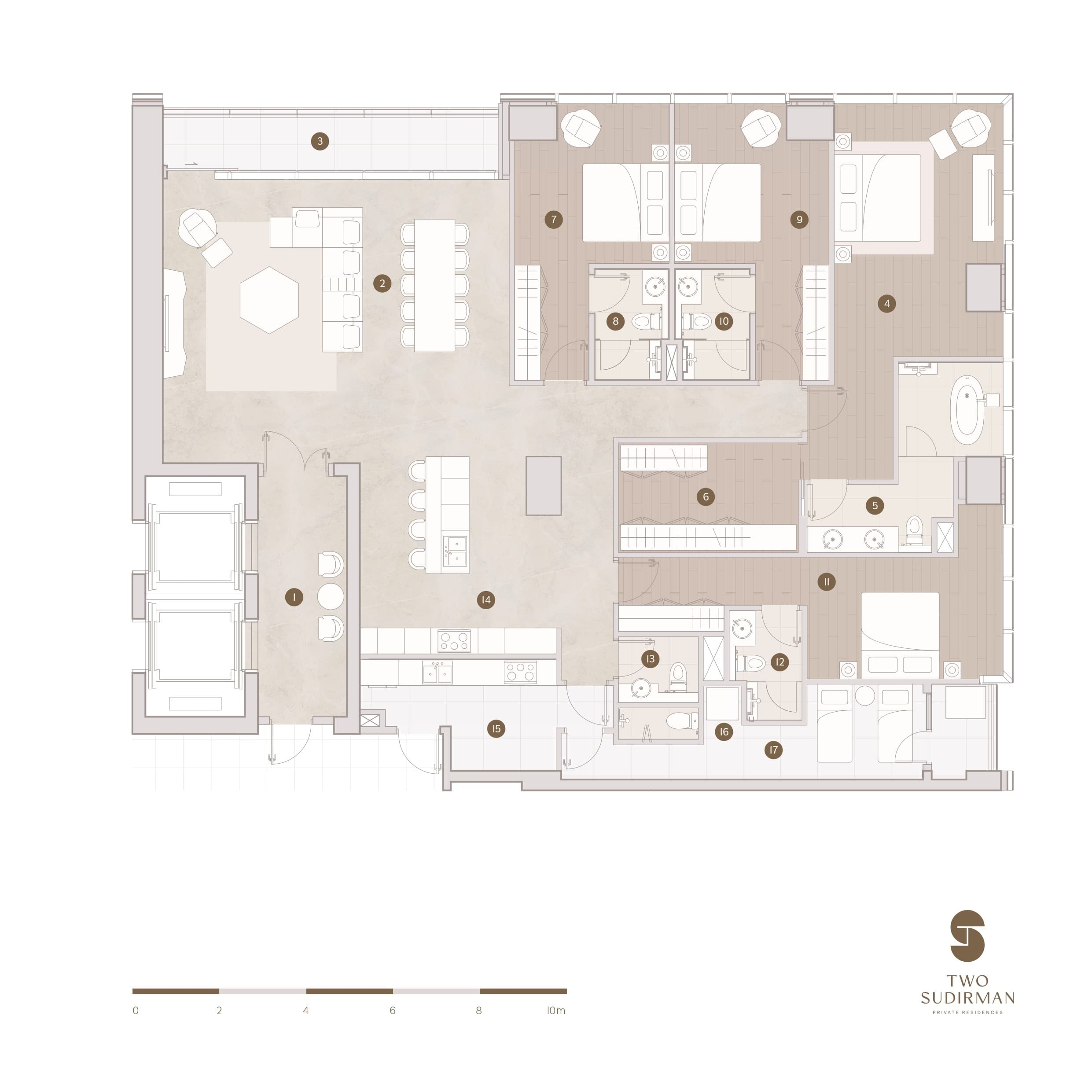 Area Ruang Tamu Studio